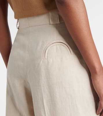 Husi high-rise linen wide-leg pants | Blazé Milano