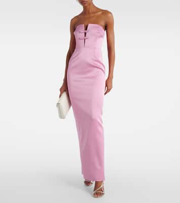 Robe longue Noa en crêpe | The New Arrivals Ilkyaz Ozel