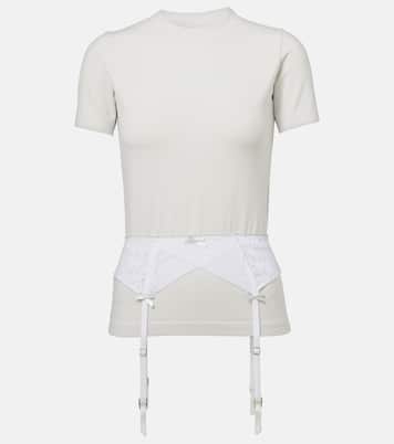 Lingerie cotton-blend jersey T-shirt | Balenciaga