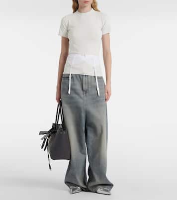 Lingerie cotton-blend jersey T-shirt | Balenciaga