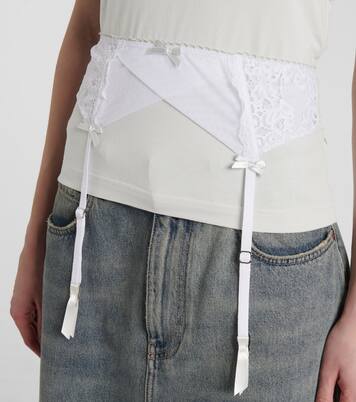 Lingerie cotton-blend jersey T-shirt | Balenciaga