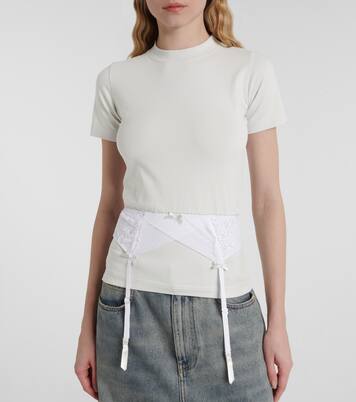 Lingerie cotton-blend jersey T-shirt | Balenciaga