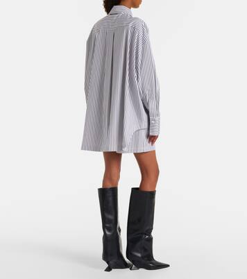 Camisa de popelín de algodón a rayas | The Attico