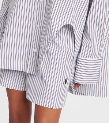 Camisa de popelín de algodón a rayas | The Attico