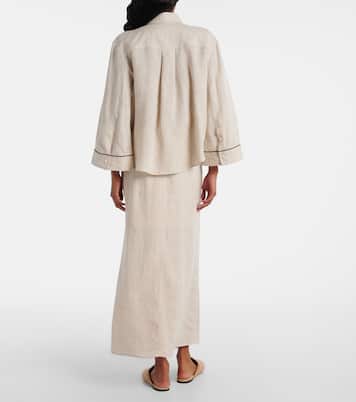 Camicia Monili in lino | Brunello Cucinelli