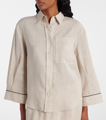 Camicia Monili in lino | Brunello Cucinelli