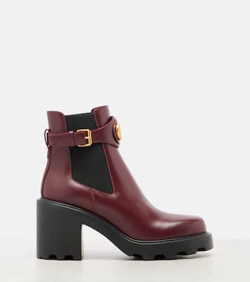 Bottines Vlogo Signature 90 en cuir | Valentino Garavani