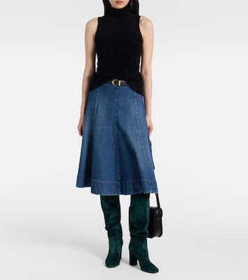 Suede over-the-knee boots | Gianvito Rossi