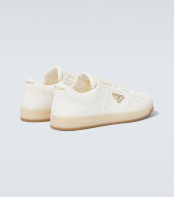 Baskets Downtown en cuir à logo | Prada