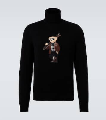 Embroidered cashmere turtleneck sweater | Ralph Lauren Purple Label
