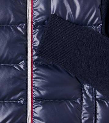 Ribbed-knit down cardigan | Moncler Enfant