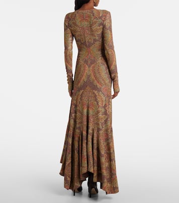 Vestido de fiesta asimétrico de rizo de jersey | Etro