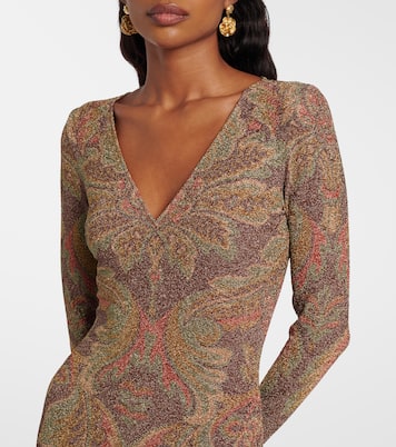 Vestido de fiesta asimétrico de rizo de jersey | Etro