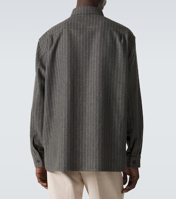 Pinstripe wool shirt | Ralph Lauren Purple Label
