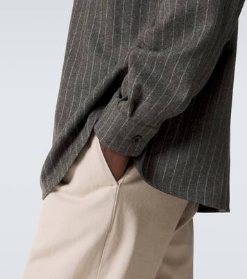 Pinstripe wool shirt | Ralph Lauren Purple Label