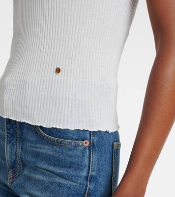 T-Shirt aus Baumwolle mit Spitze | Chloé