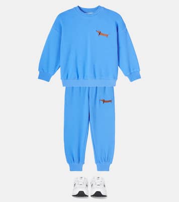 Embroidered cotton sweatpants  | Mini Rodini