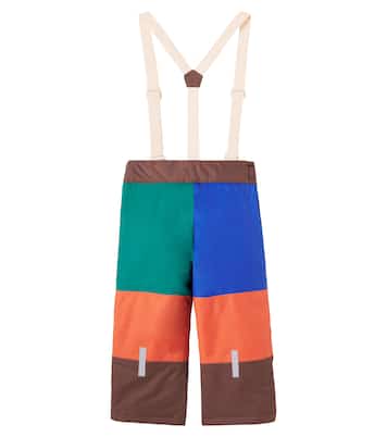 Colorblock ski salopettes | Tinycottons