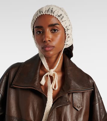 Crochet cotton hood | Magda Butrym