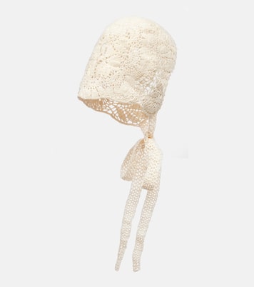 Crochet cotton hood | Magda Butrym