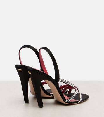 Dans Le Foyer 105 satin sandals  | Valentino Garavani