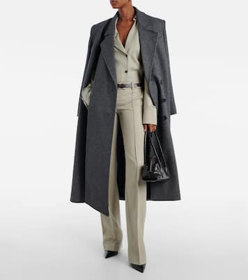 Camicia in lana drappeggiata | The Attico