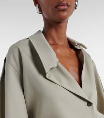 Camicia in lana drappeggiata | The Attico