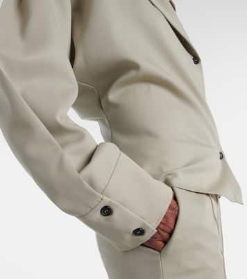 Camicia in lana drappeggiata | The Attico