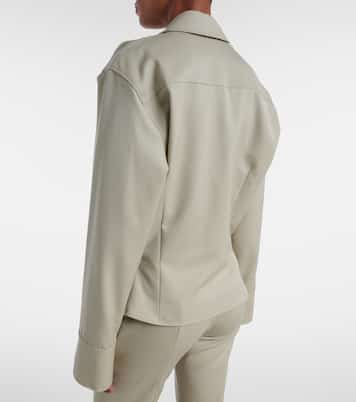 Camicia in lana drappeggiata | The Attico