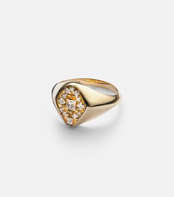 La Fantaisie 18kt gold ring with diamonds | Suzanne Kalan