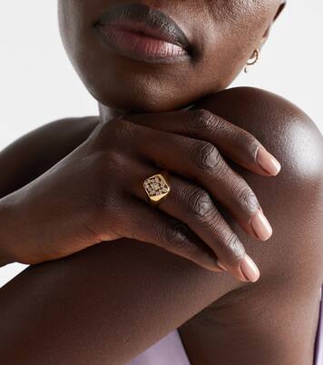 La Fantaisie 18kt gold ring with diamonds | Suzanne Kalan