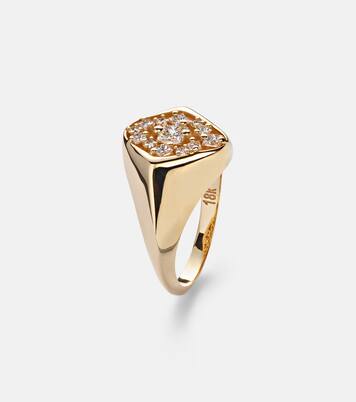 La Fantaisie 18kt gold ring with diamonds | Suzanne Kalan