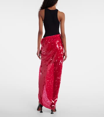 Jupe longue à sequins | Rotate