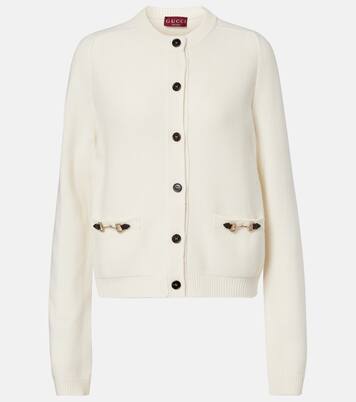 Horsebit wool and cashmere cardigan | Gucci