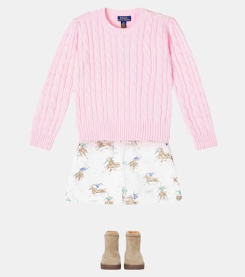 Cable-knit cotton sweater | Polo Ralph Lauren Kids