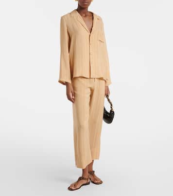 Striped silk pajama pants | Saint Laurent