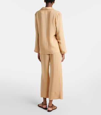 Striped silk pajama pants | Saint Laurent