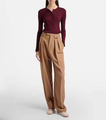 Chloé Kick suede-trimmed sneakers | Chloé