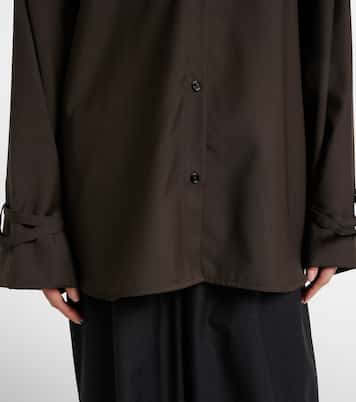 Oversize-Hemd aus Wolle | Toteme