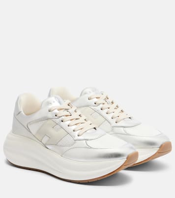 Maxi I Active leather-trimmed sneakers | Hogan