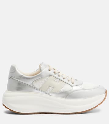 Maxi I Active leather-trimmed sneakers | Hogan