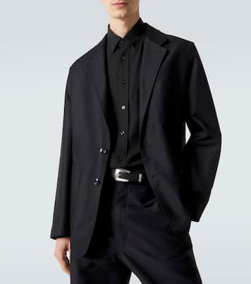 Cotton satin suit jacket | Lemaire