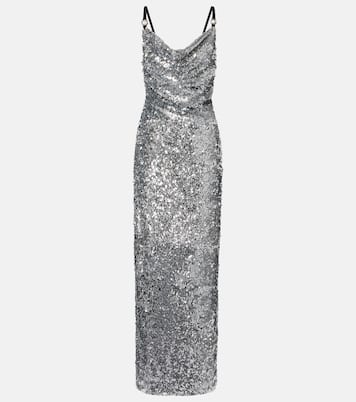 Draped sequined gown | Coperni