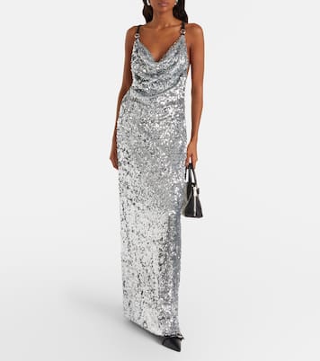 Draped sequined gown | Coperni