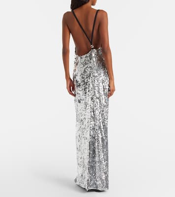 Draped sequined gown | Coperni