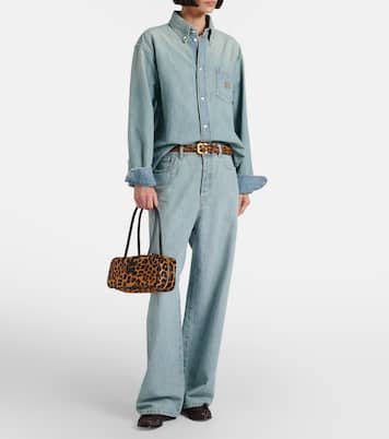 Schultertasche aus Kalbshaar | Miu Miu