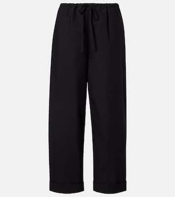 Pantaloni regular Delano in cotone | The Row
