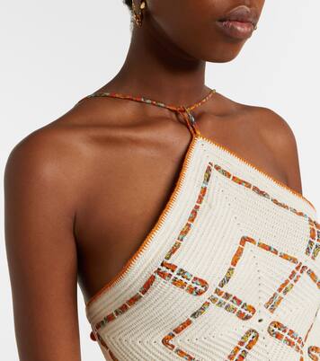 Verziertes Top Marva aus Häkelstrick | Alémais