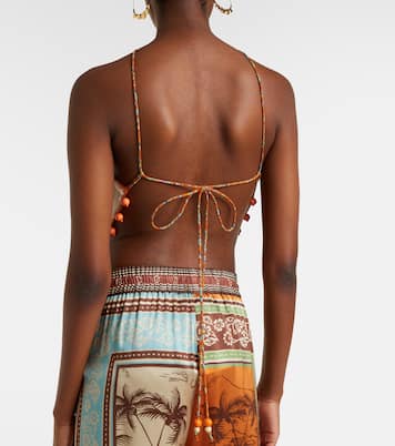 Verziertes Top Marva aus Häkelstrick | Alémais