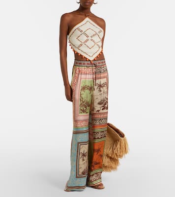 Verziertes Top Marva aus Häkelstrick | Alémais